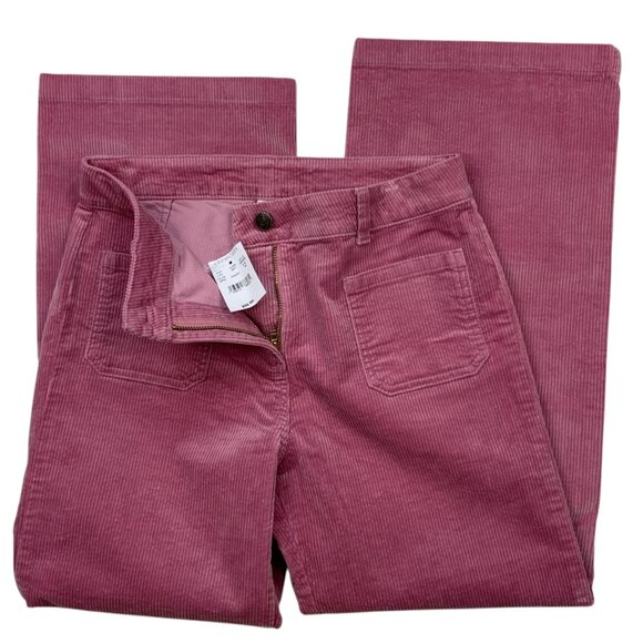 J. Crew Crewcuts Girls Straight Leg Corduroy Pant 16 Pink Pockets Fall Academia - Picture 3 of 12